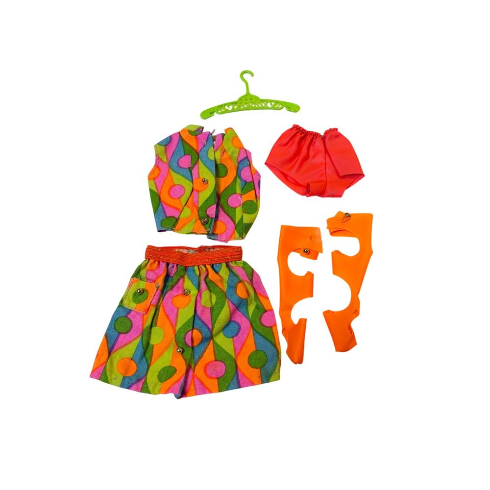 VTG Barbie 1968 "Wild 'N Wonderful" outfit. Complete. #1856. Mod vintage